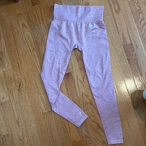 Pink Seamless GymShark Leggings. Size Small. LIKE NEW